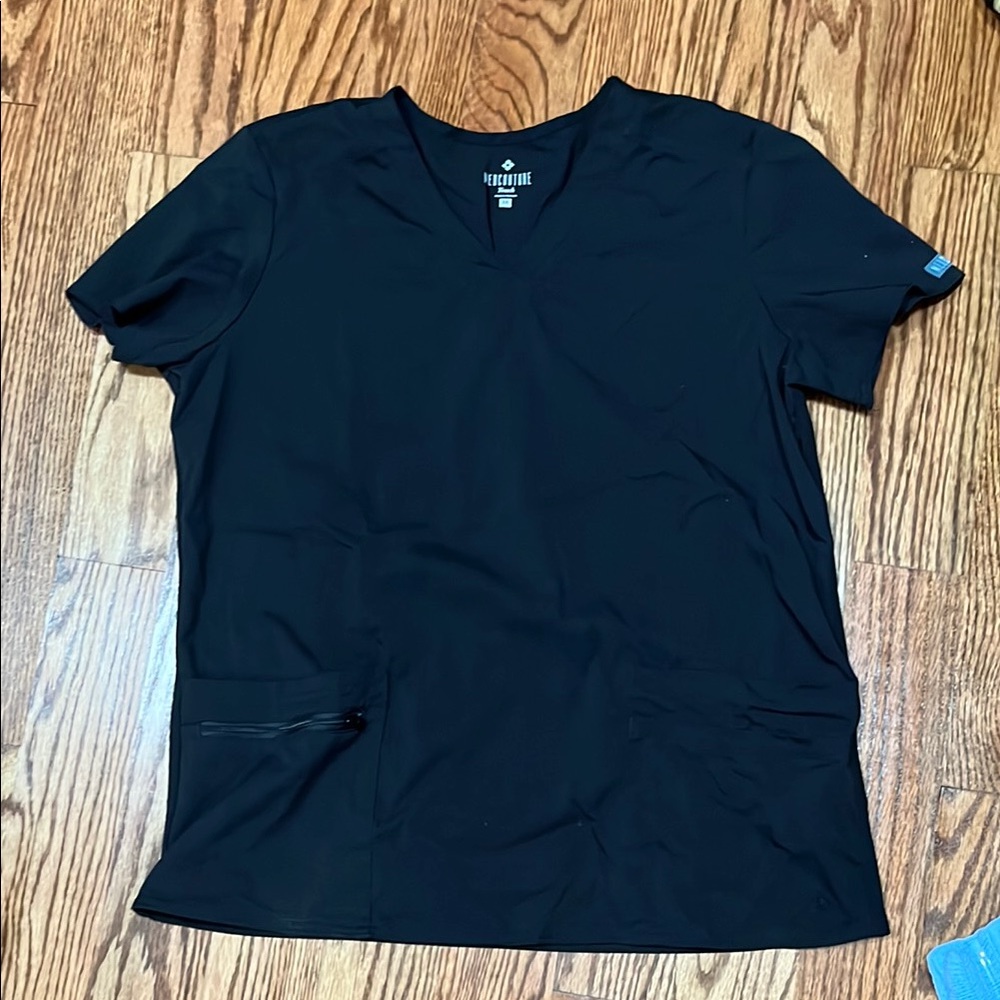 Med couture Black Women's scrub Top